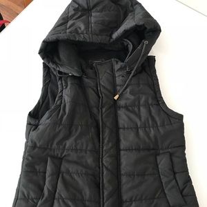 Women’s black winter vest